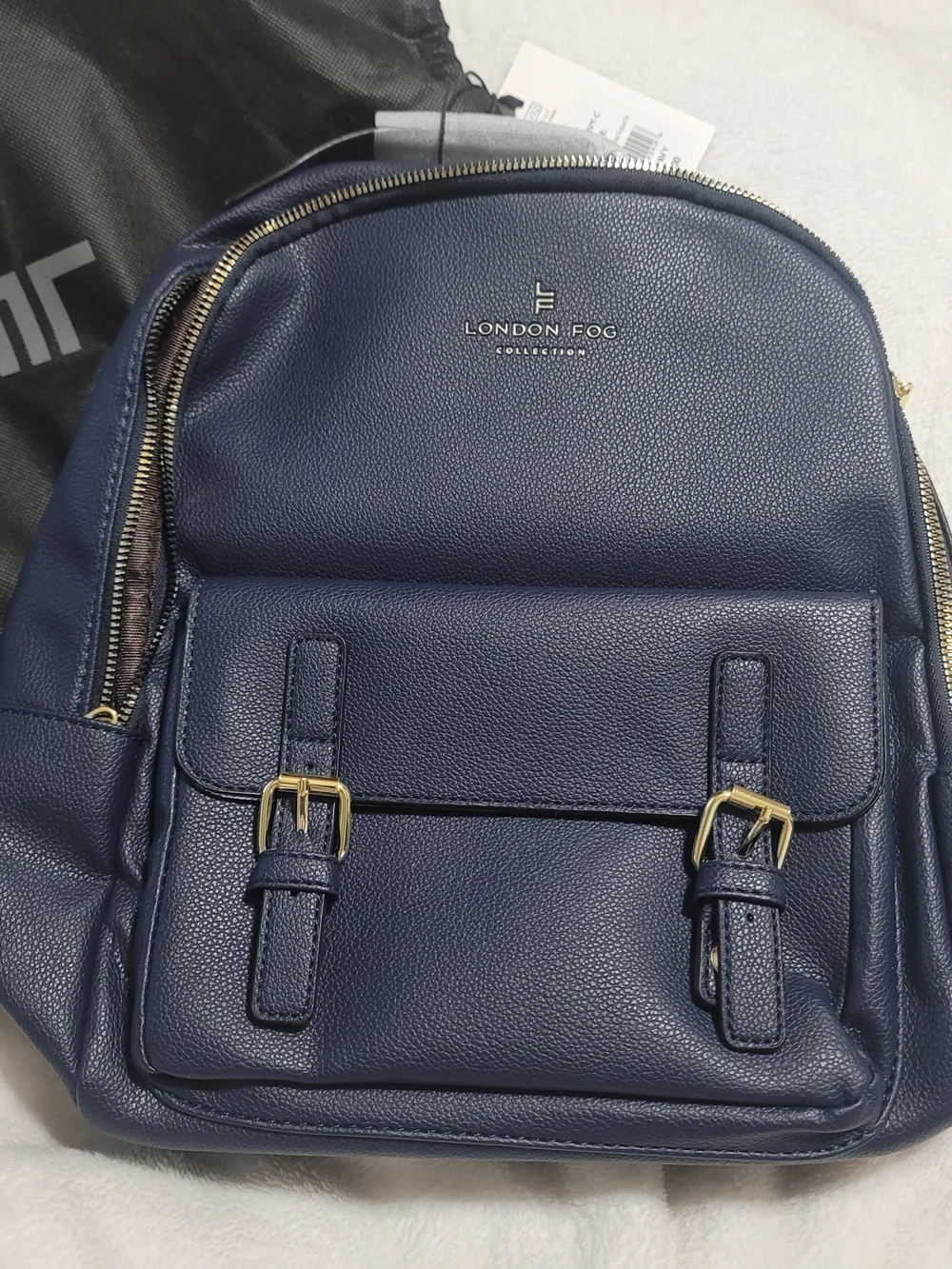 NWT London Fog Navy 100th Anniversary Edition Stella Pebble Backpack‎ MSRP $98